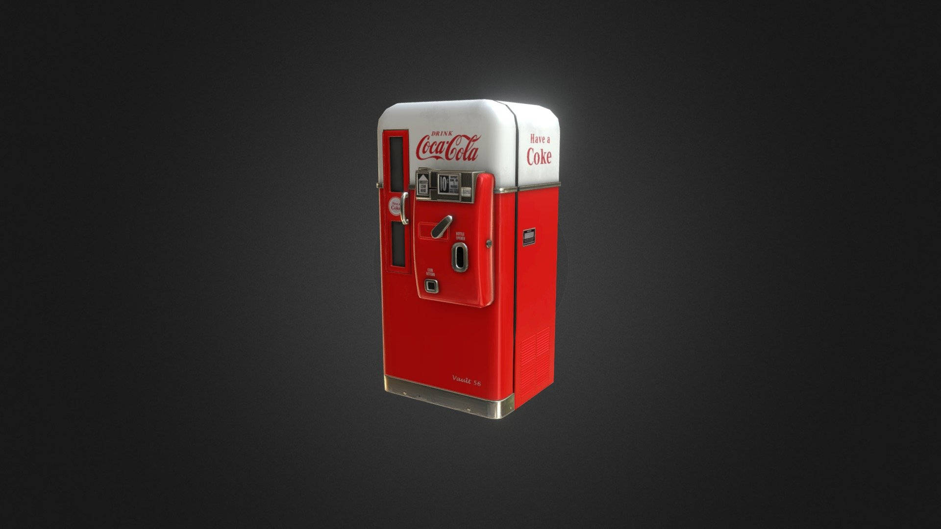 Vintage Minimalist Coca-cola Soda Machine