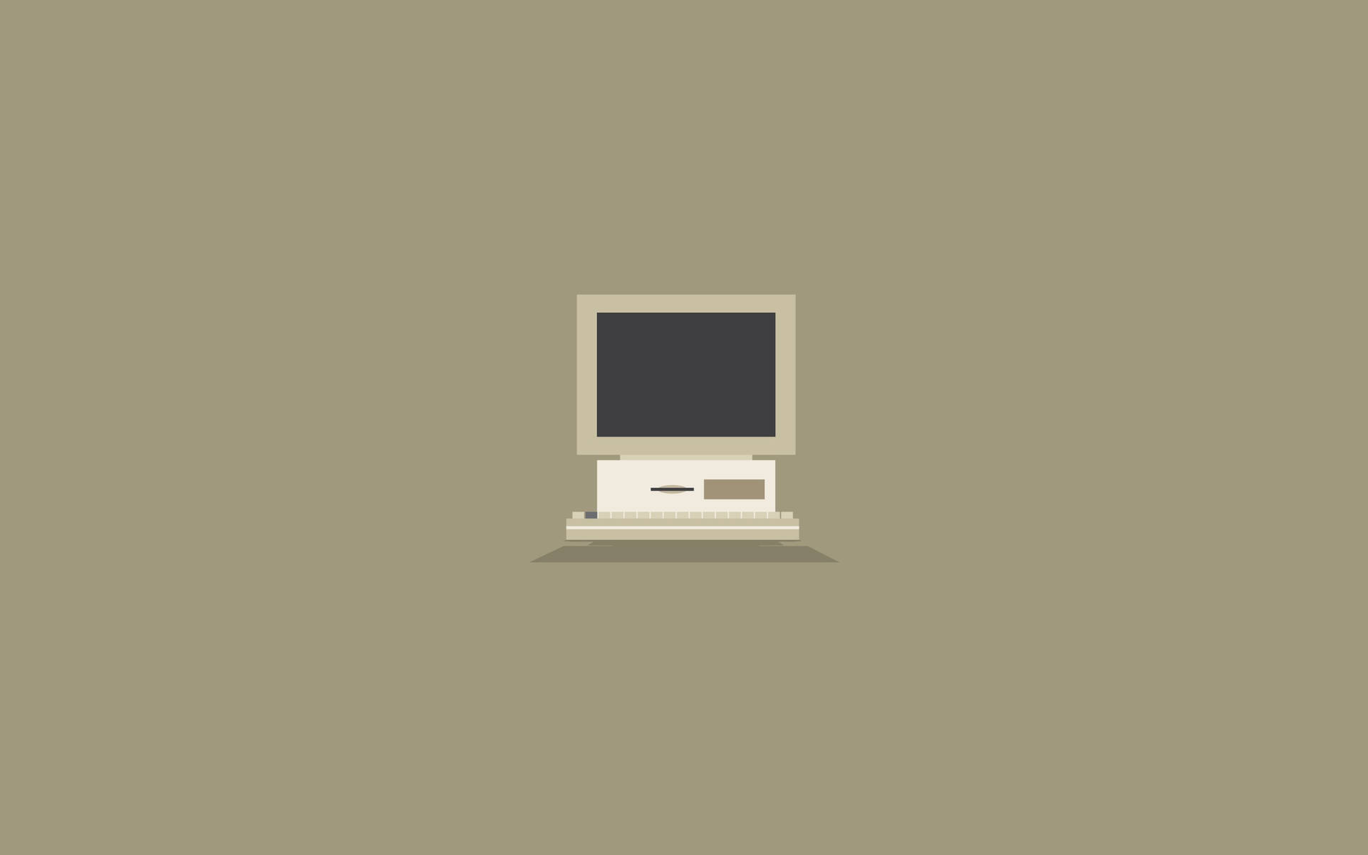 Vintage Minimalist Desktop Computer Background