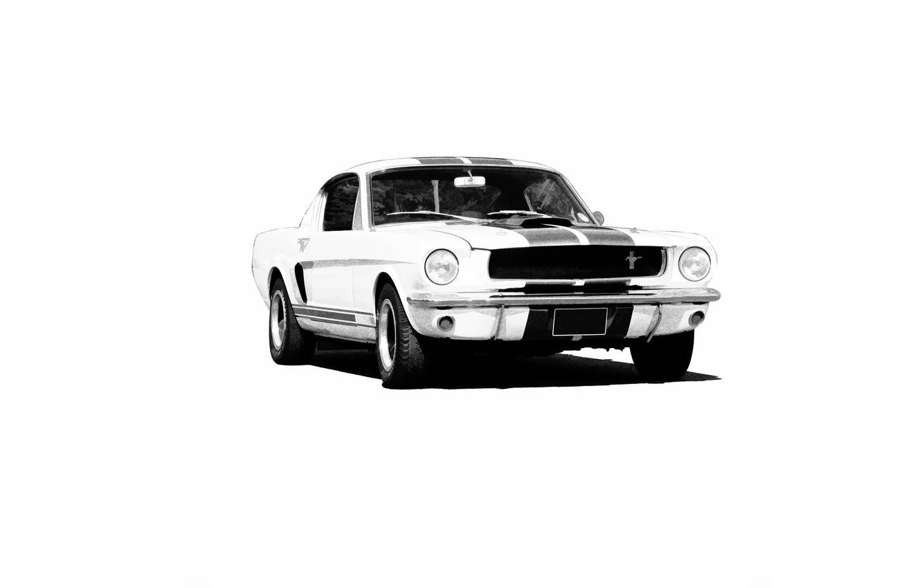 Vintage Minimalist Muscle Car Background