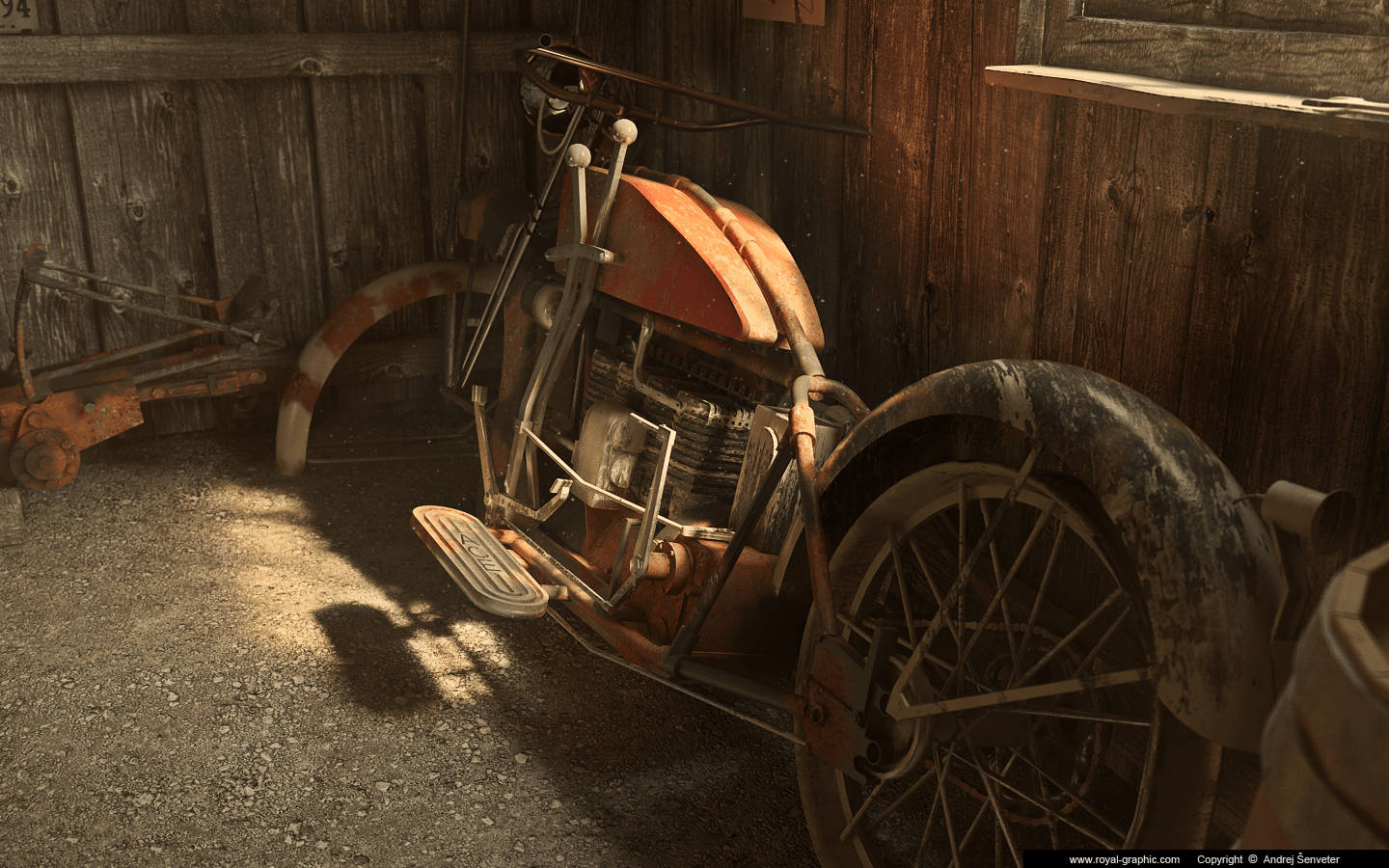 Vintage Motorcycle Picture Background