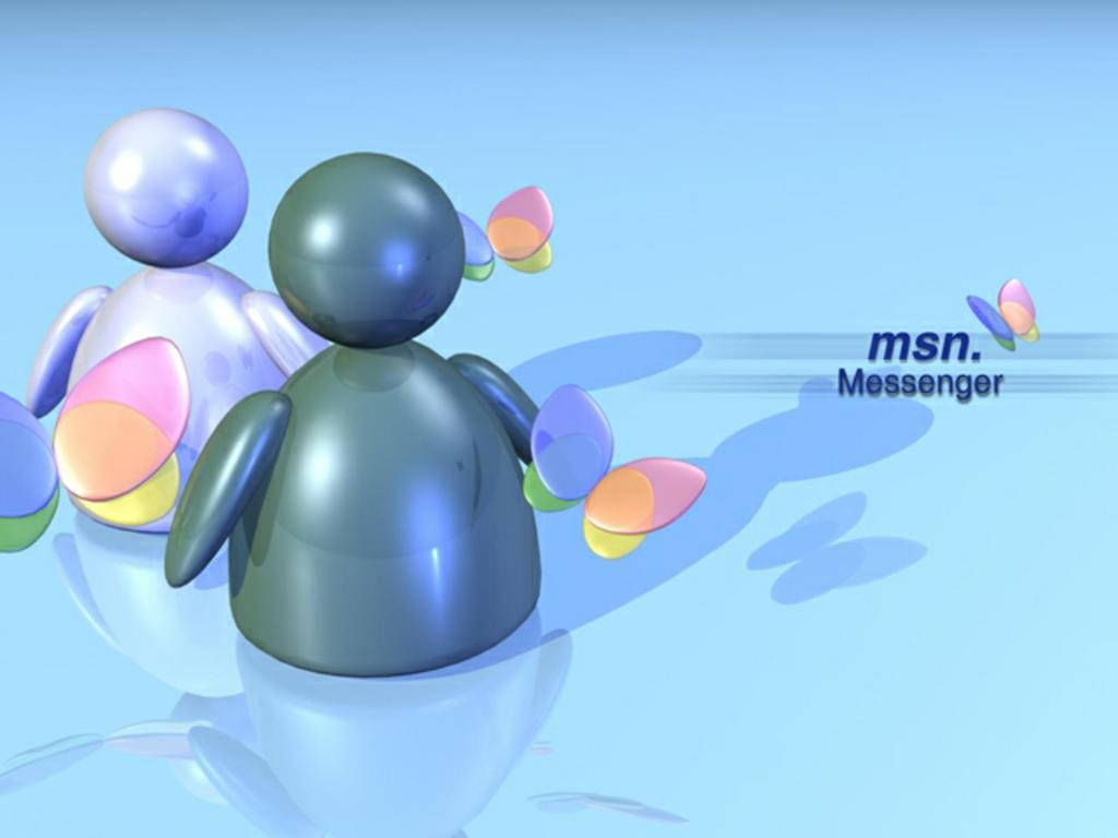 Vintage Msn Messenger Logo Background