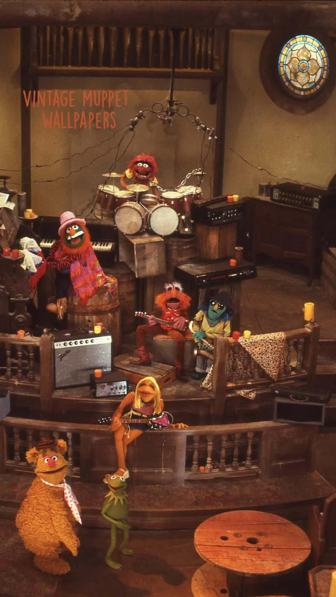 Vintage Muppet Band Session Background