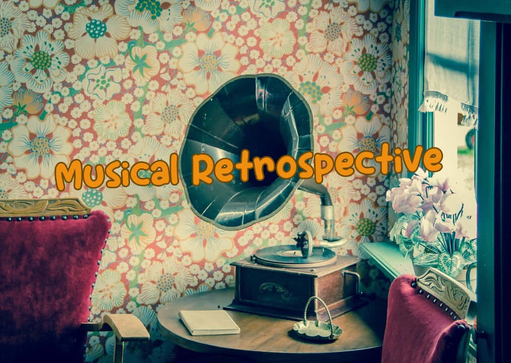 Vintage Music Room Retrospective Background