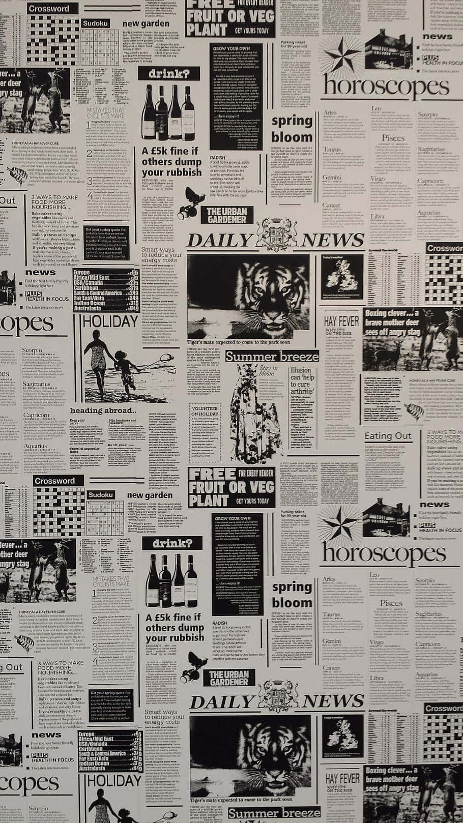 Vintage Newspaper - A Classic Look Background