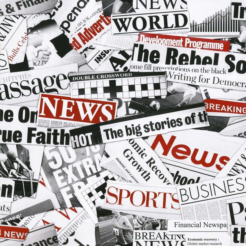 Vintage Newspaper Articles Background