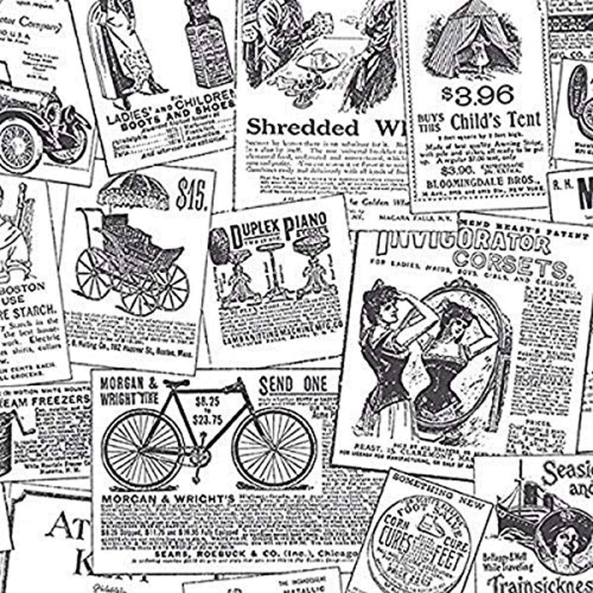 Vintage Newspaper Clippings Background