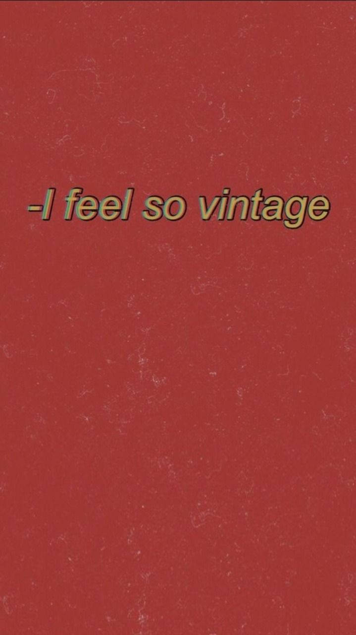 Vintage Pastel Red Aesthetic Background
