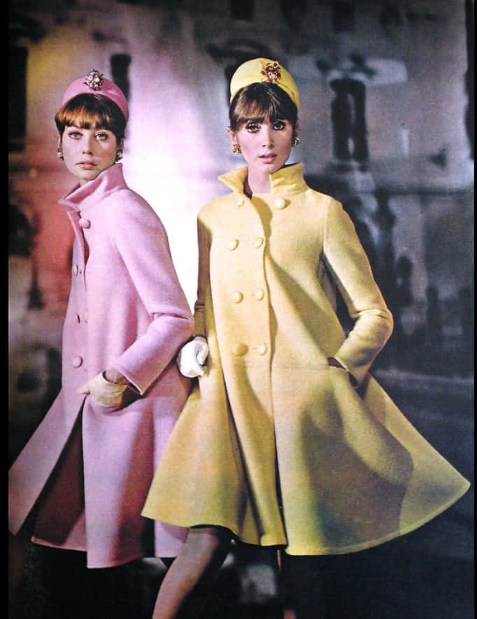 Vintage Patou Coat Dresses Background