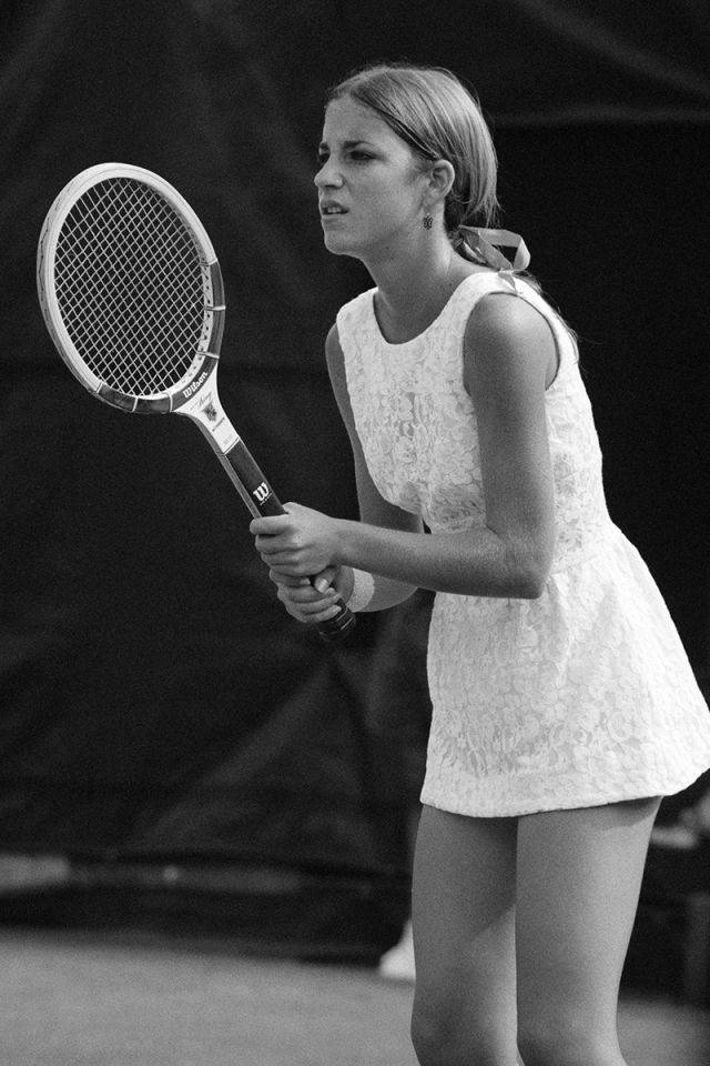 Vintage Photograph Of Chris Evert Background