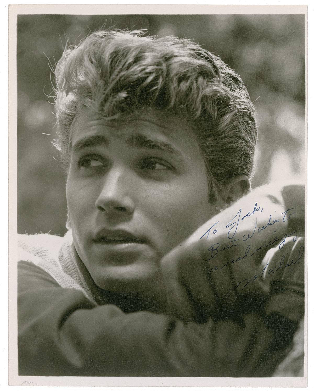 Vintage Polaroid Of Michael Landon Background