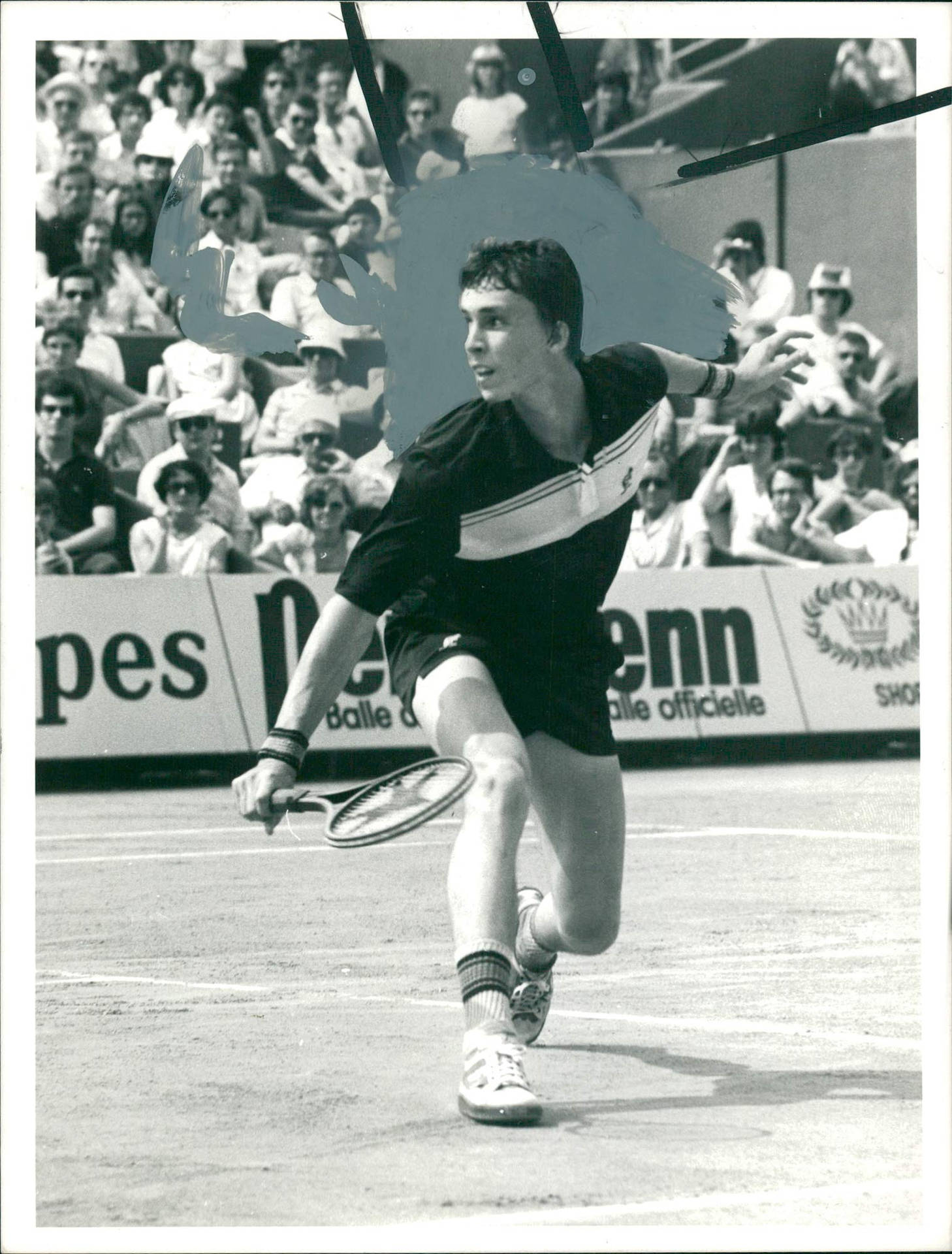 Vintage Portrait Of Tennis Legend, Ivan Lendl