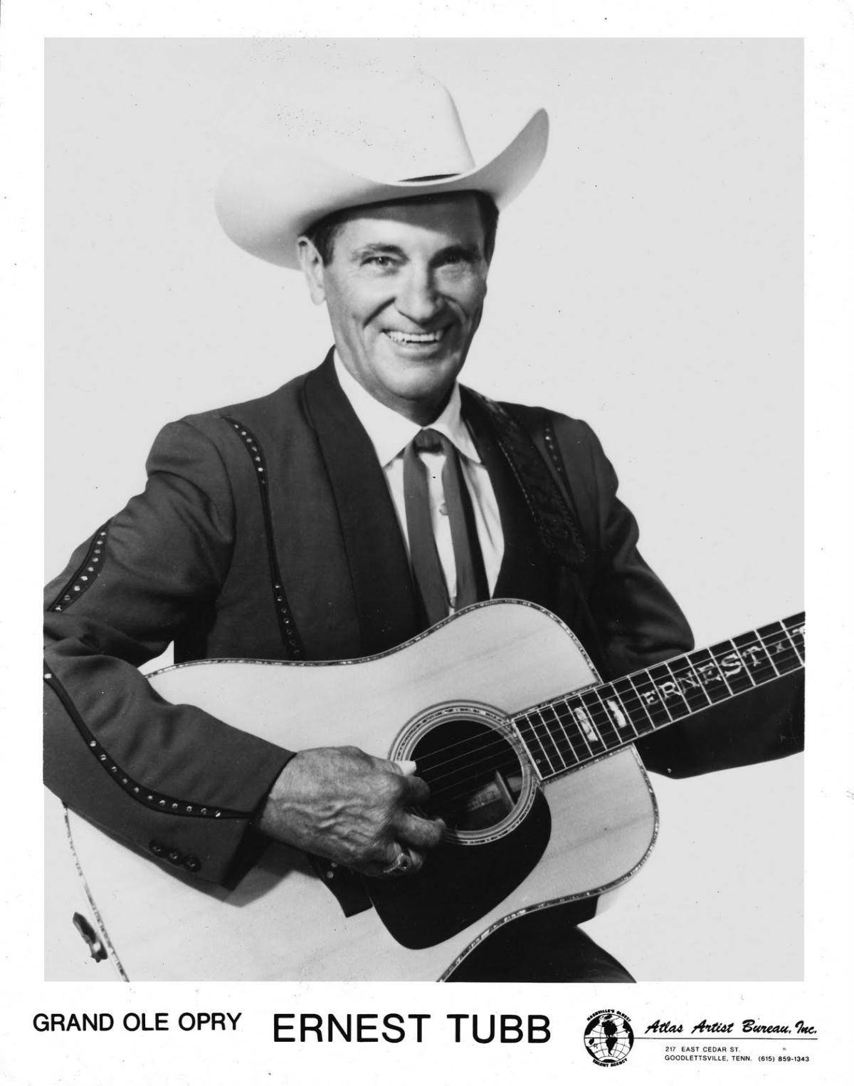 Vintage Portrait Singer Ernest Tubb Background