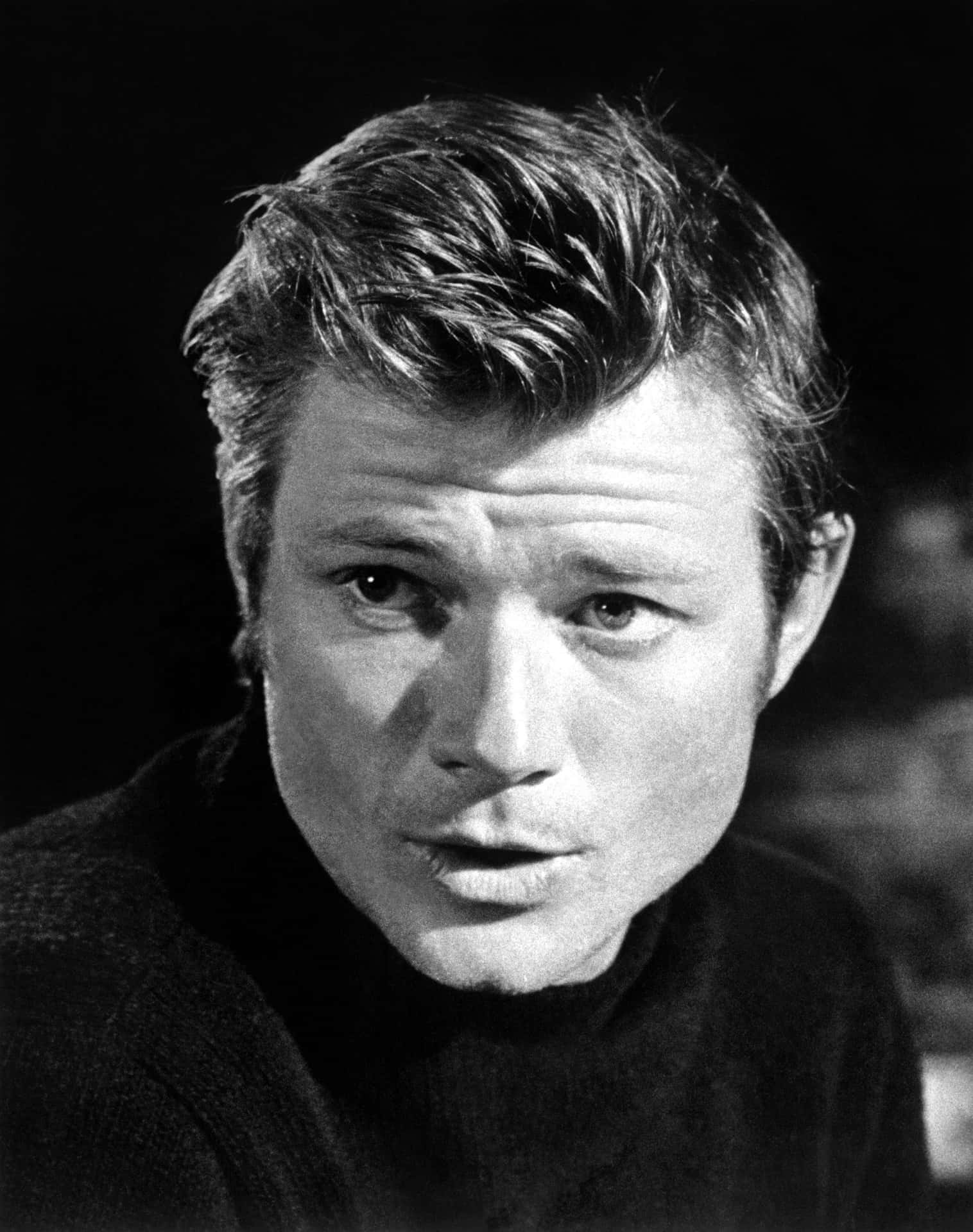 Vintage Portraitof Actorin Blackand White Background