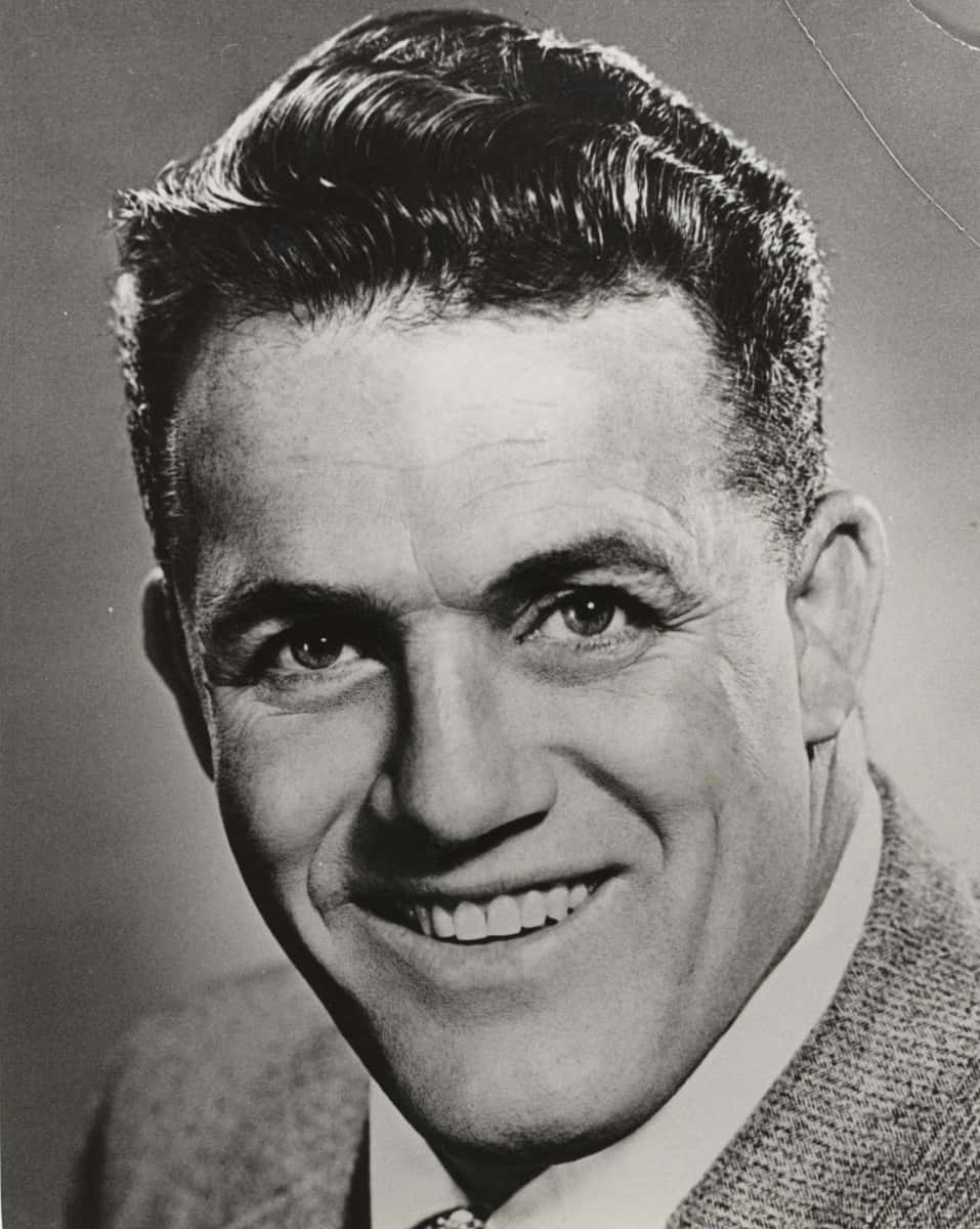 Vintage Portraitof Smiling Man Background