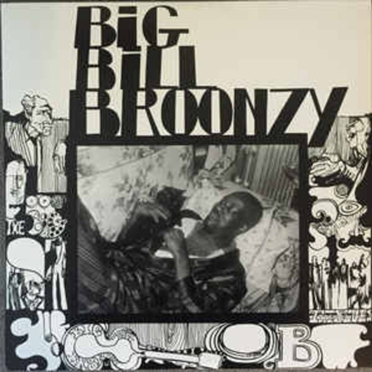 Vintage Poster Of Big Bill Broonzy, Iconic American Blues Artist Background