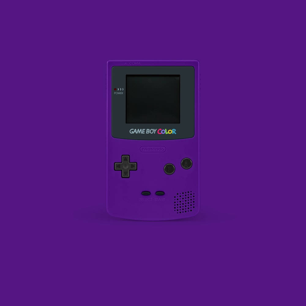 Vintage Purple Game Boy Color Handheld Console
