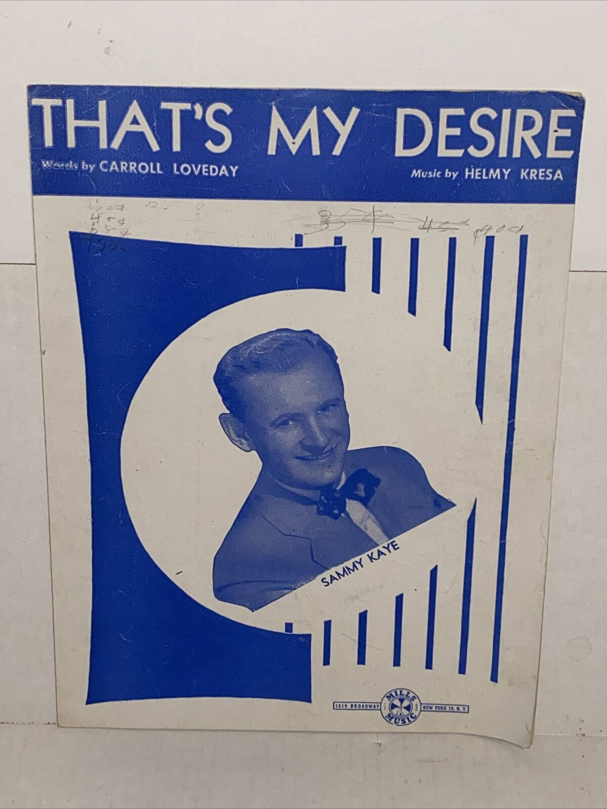 Vintage Sammy Kaye Album Cover Background