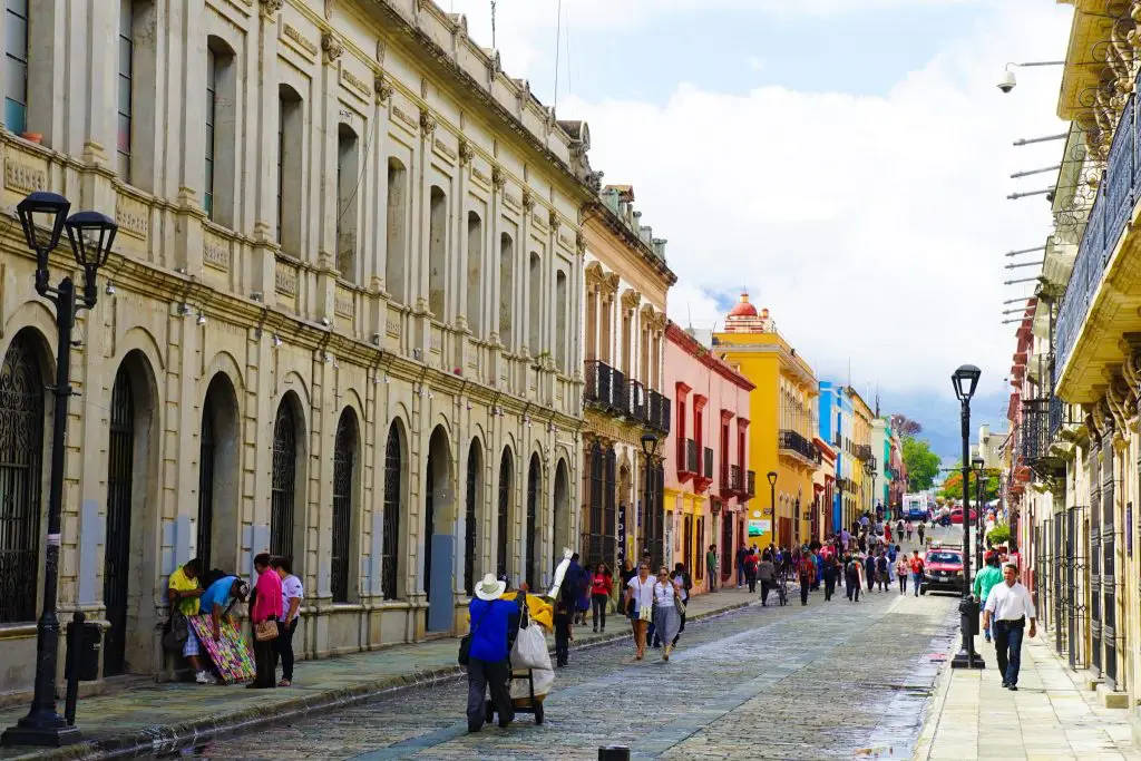 Vintage Structure In Oaxaca Background