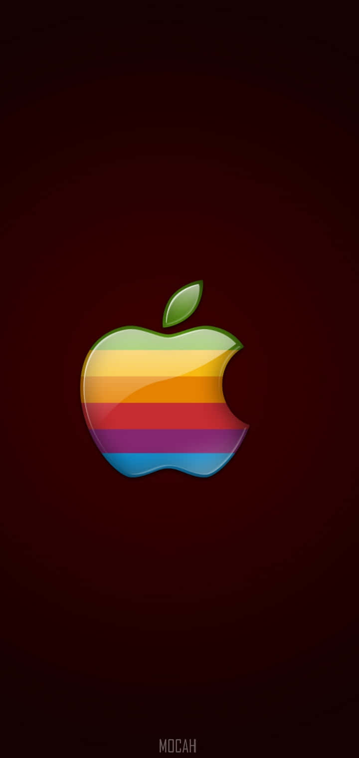 Vintage Style Apple Logo Background