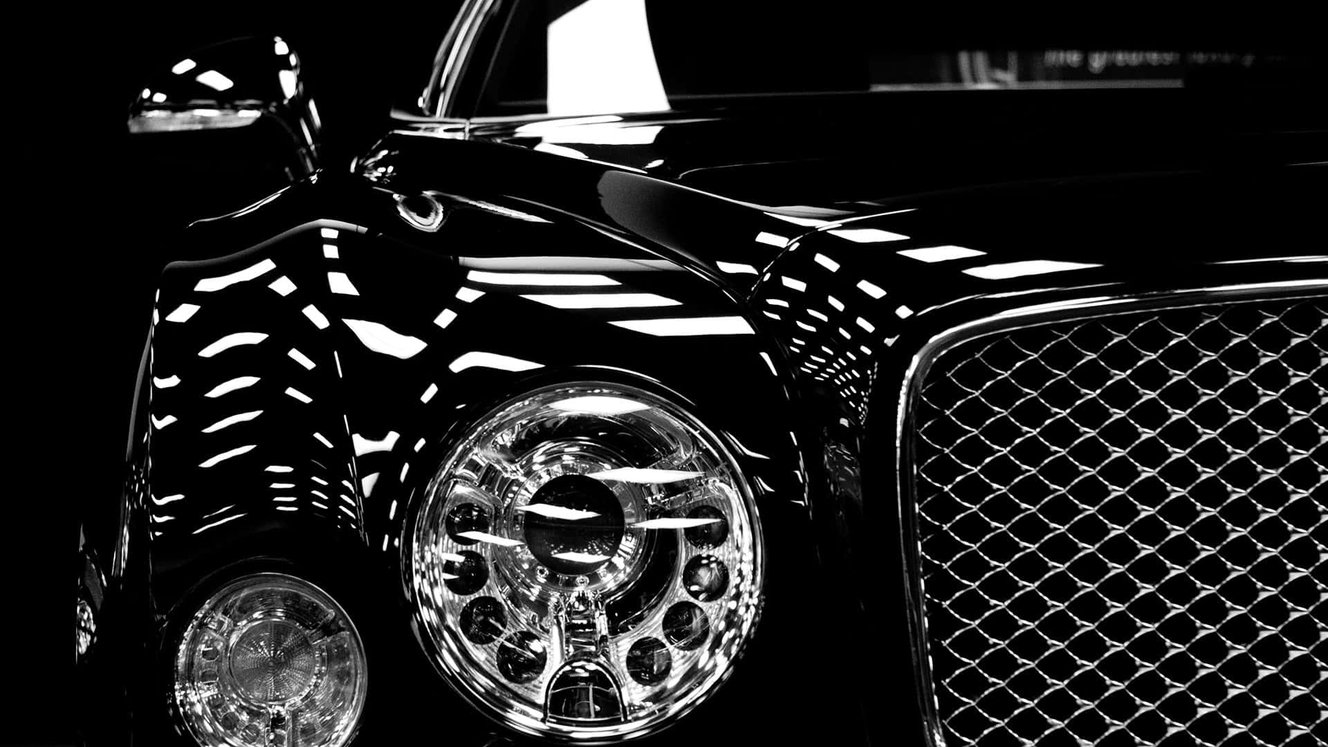 Vintage Style _ Classic Luxury With An Old Bentley Background