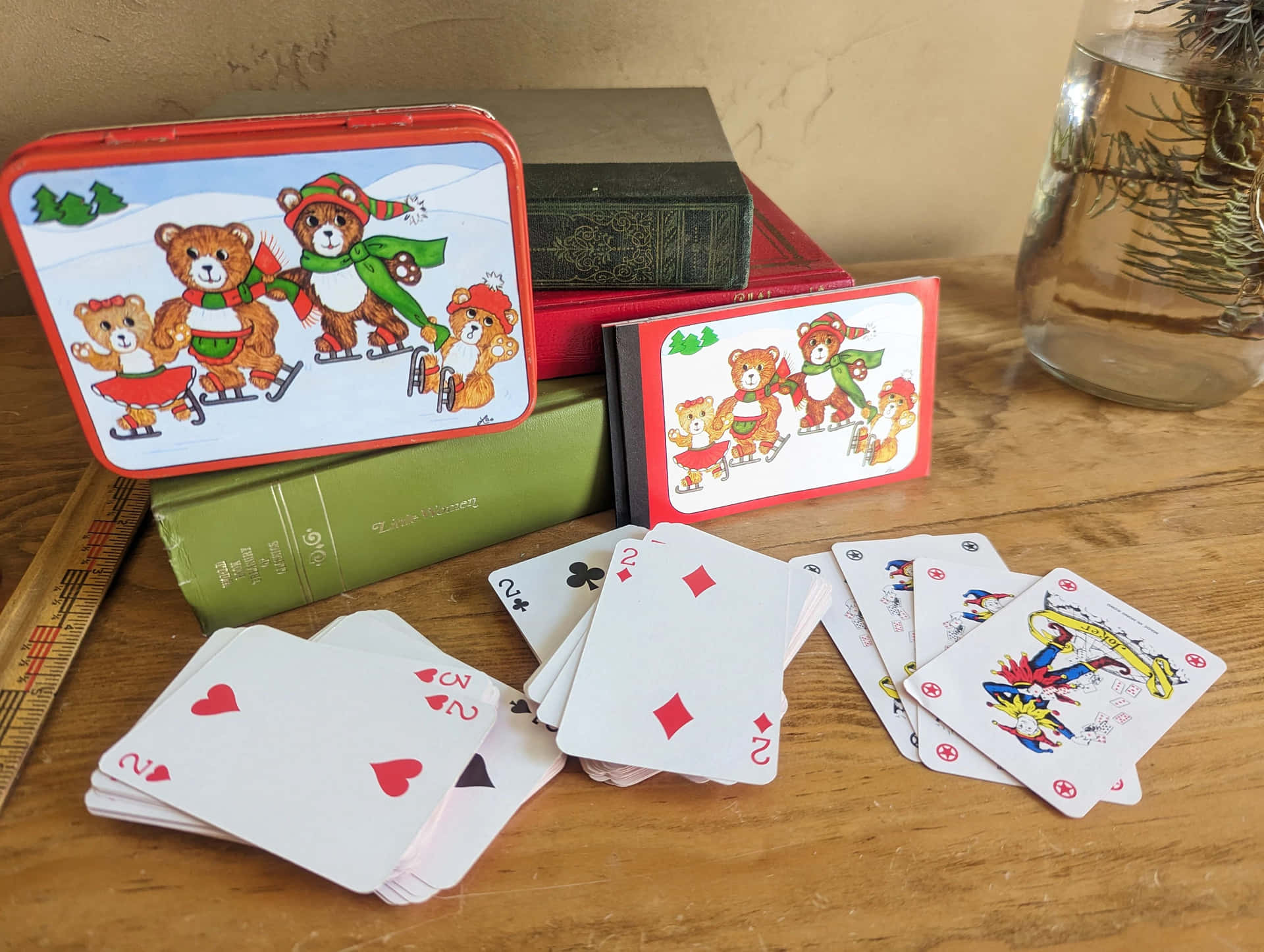 Vintage Style Playing Cardsand Case