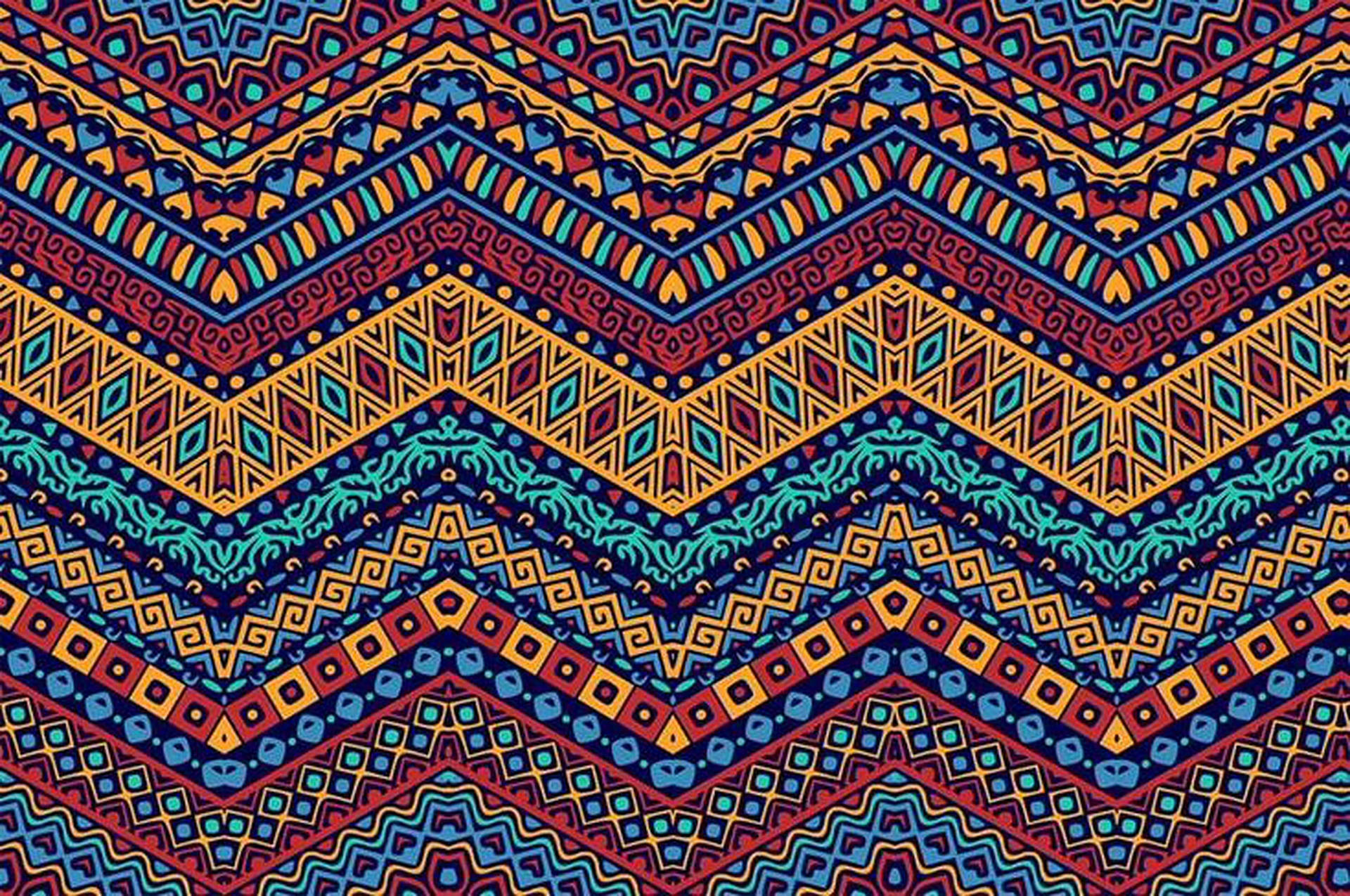Vintage Tribal Pattern Background