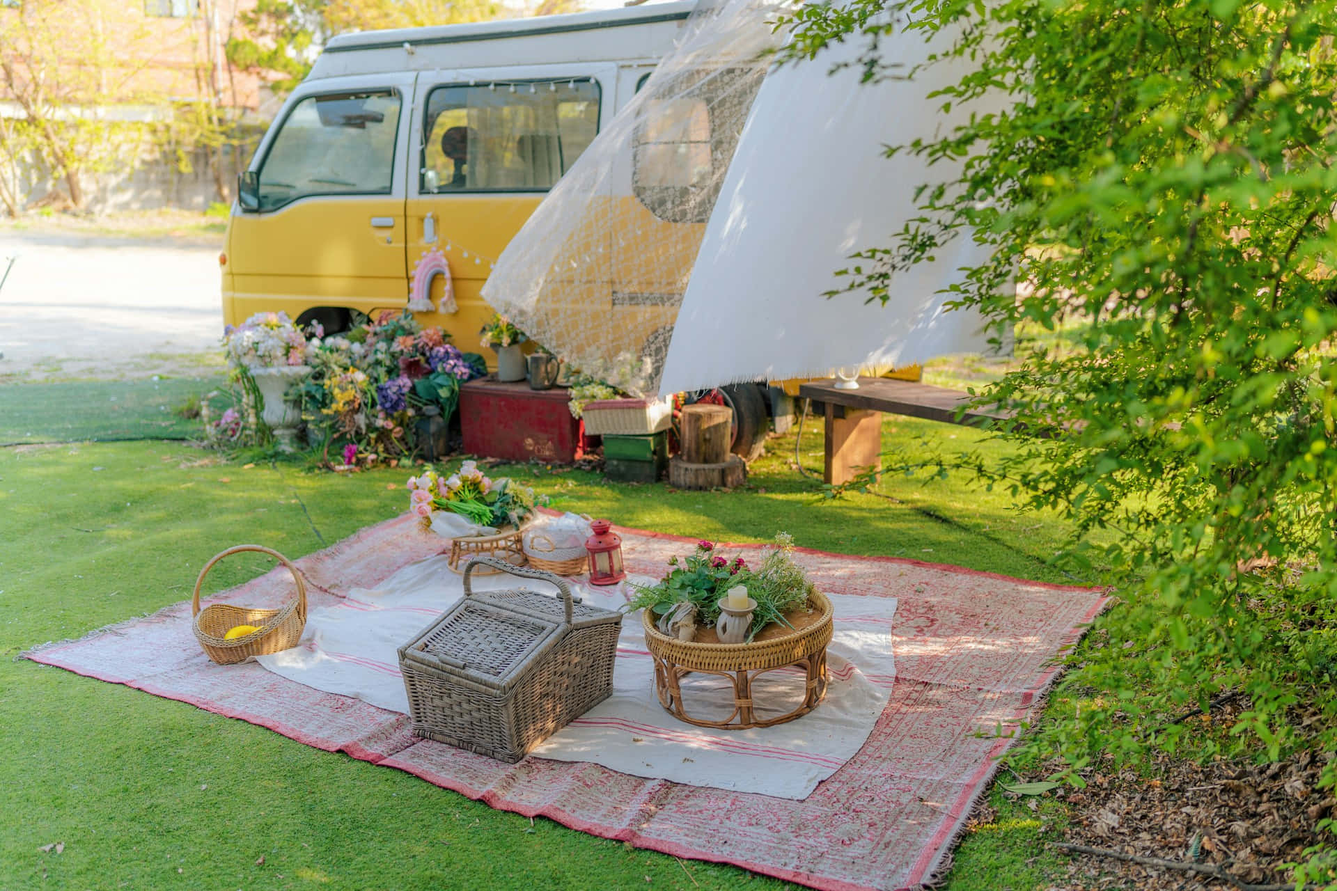 Vintage Van Picnic Setup.jpg Background