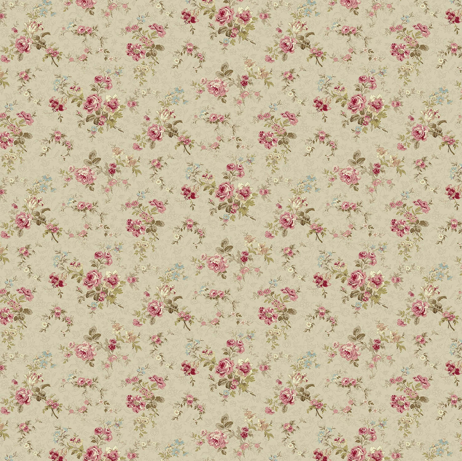 Vintage Wallpaper With Chic Design Background