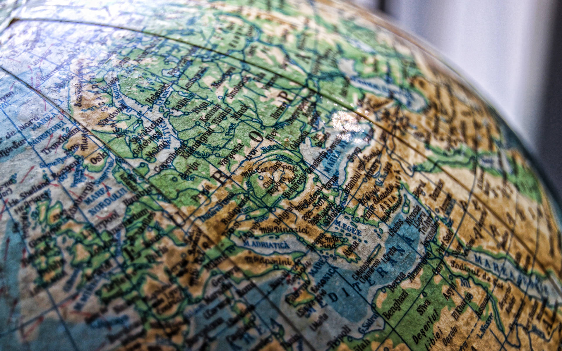 Vintage World Globe Background