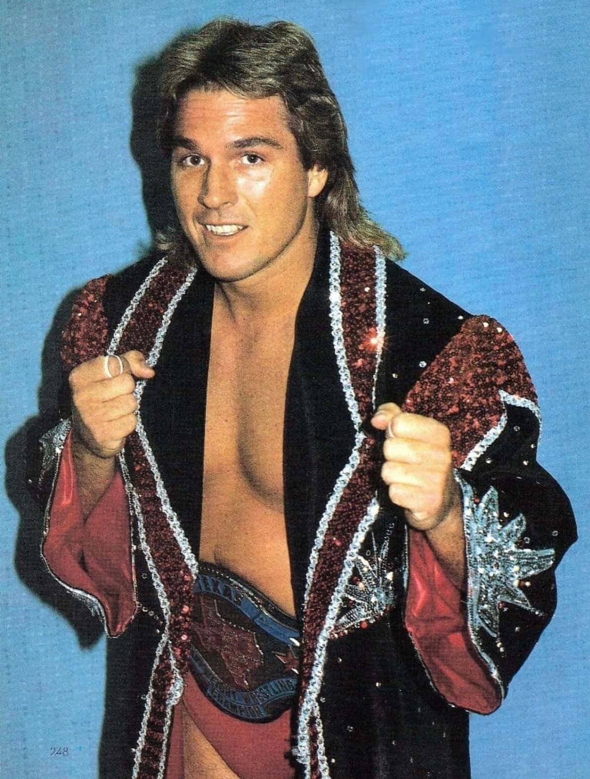 Vintage Wrestlerin Ring Attire Background