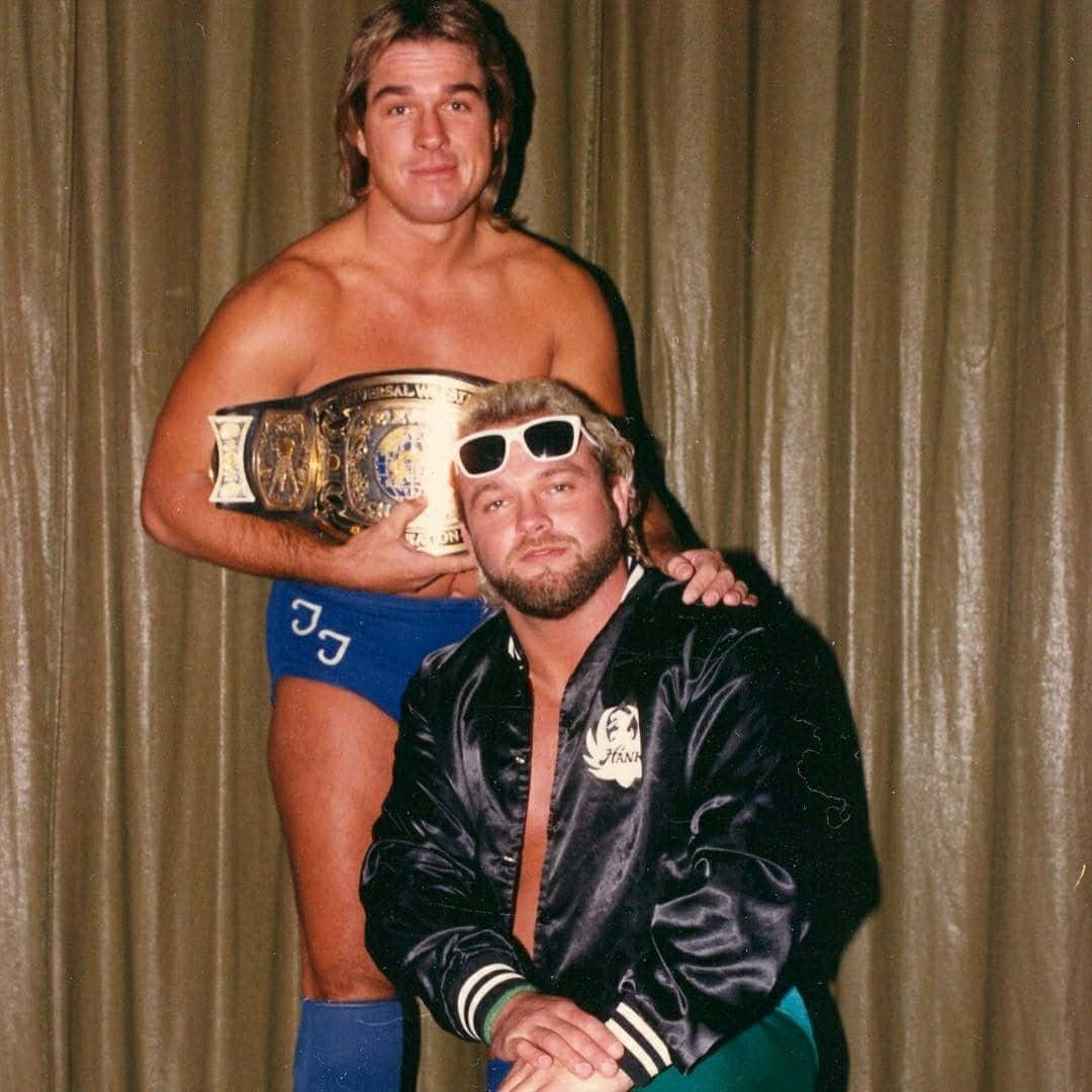 Vintage Wrestling Champions Background