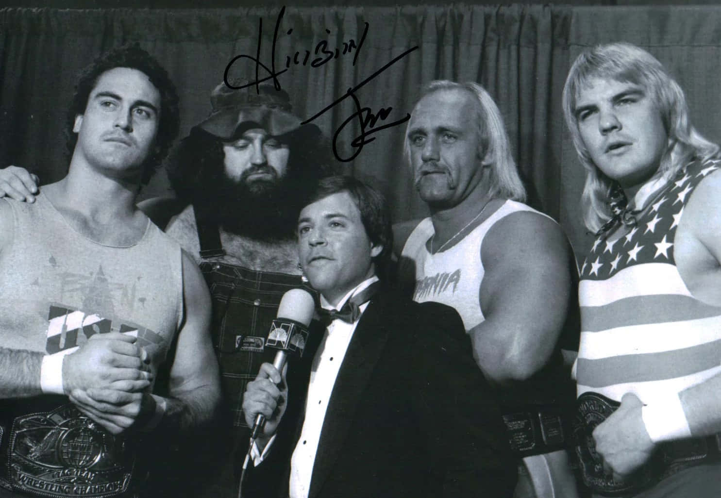 Vintage Wrestling Legends Background