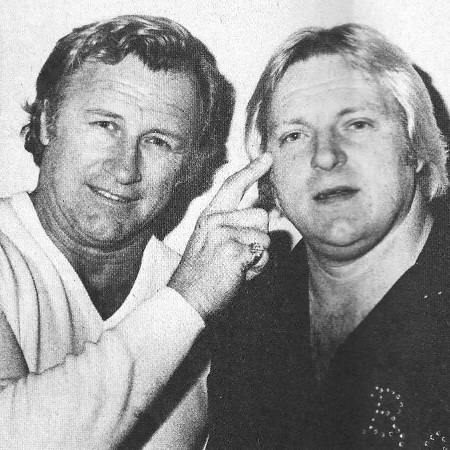 Vintage Wrestling Personalities Blackand White Background