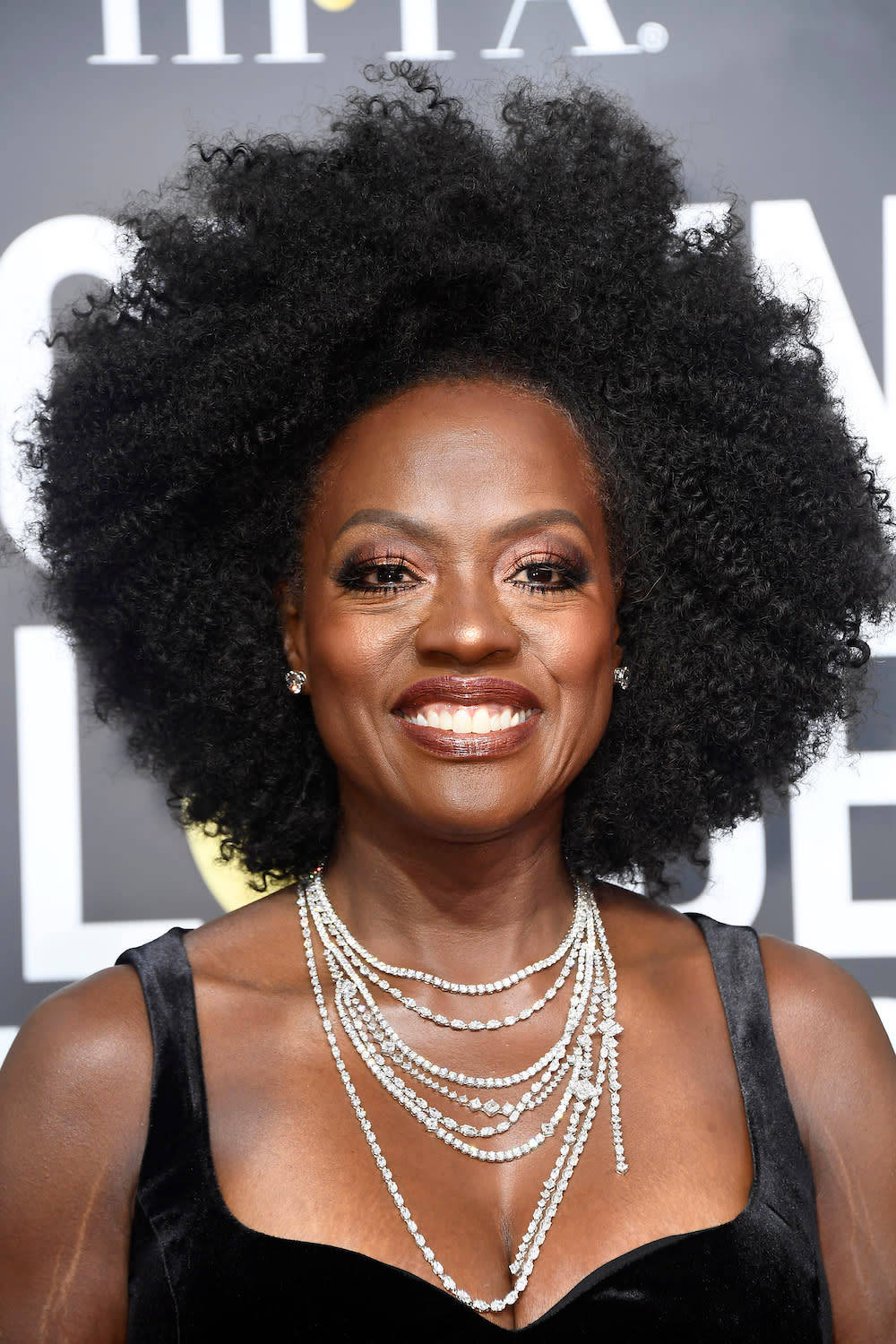 Viola Davis Radiates Elegance In A Stunning Black Gown Background