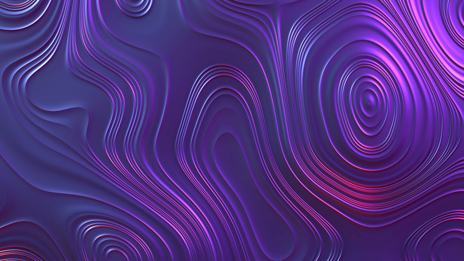 Violet Aesthetic Oval Waves Abstract Background