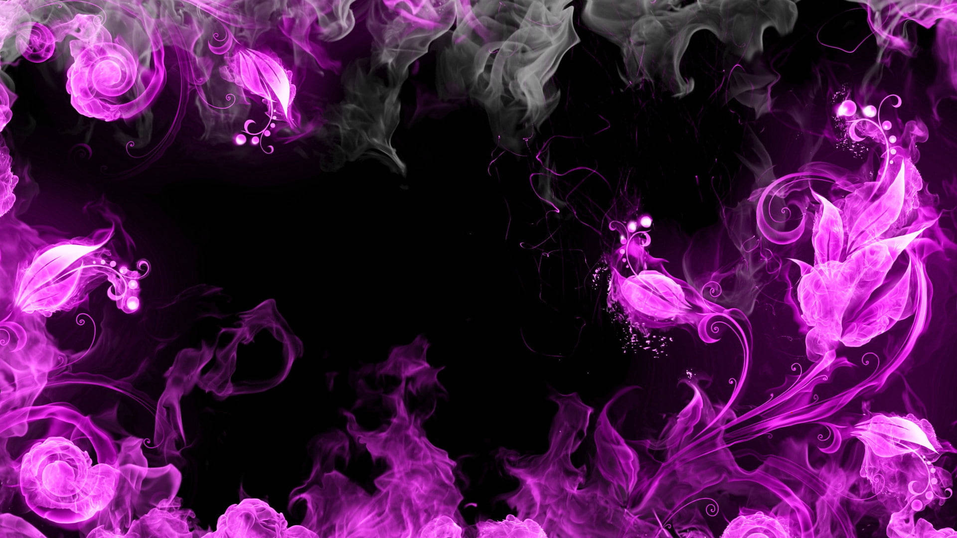 Violet Aesthetic Smoke Art
