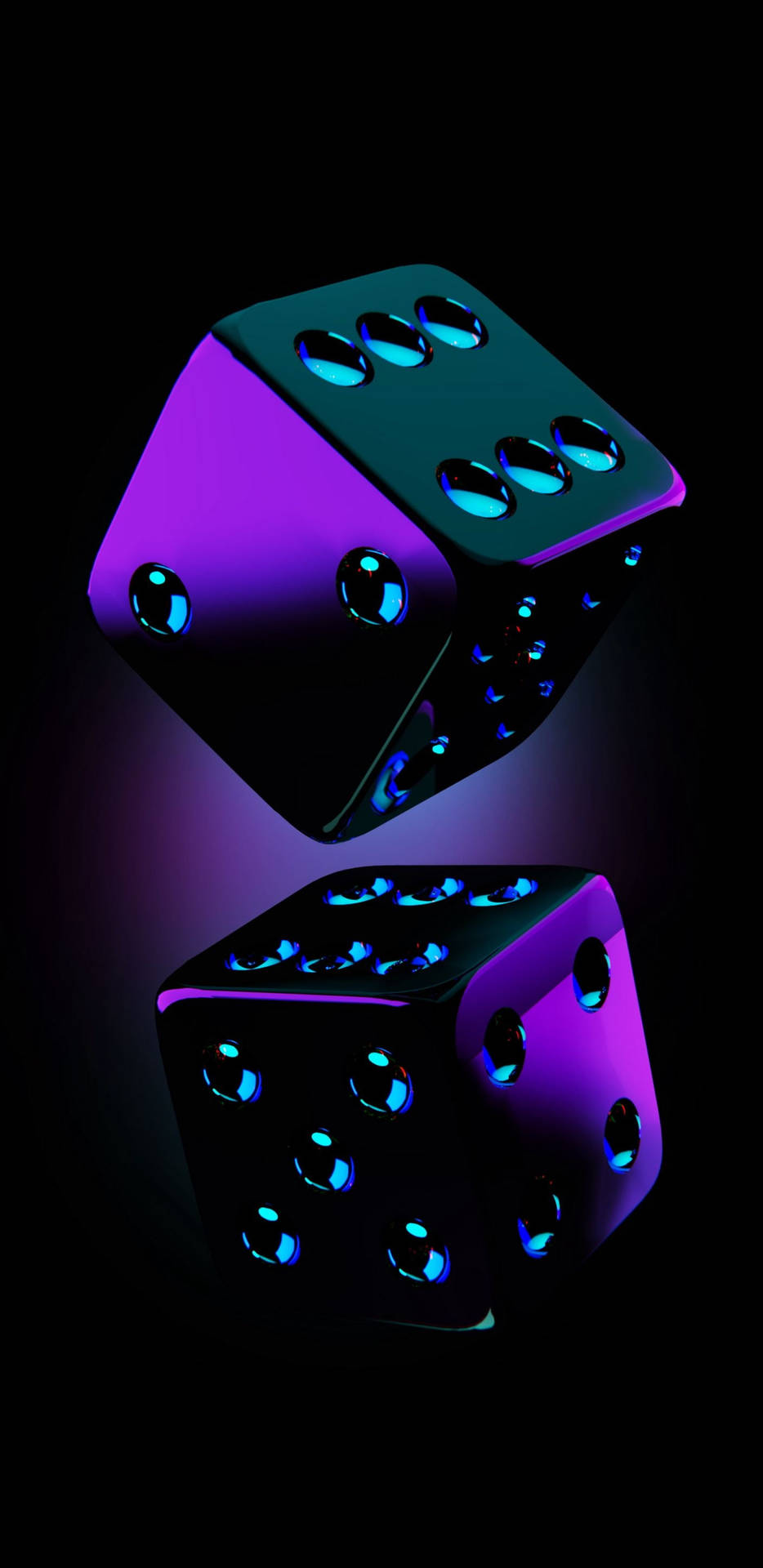 Violet Dice 2k Amoled Background