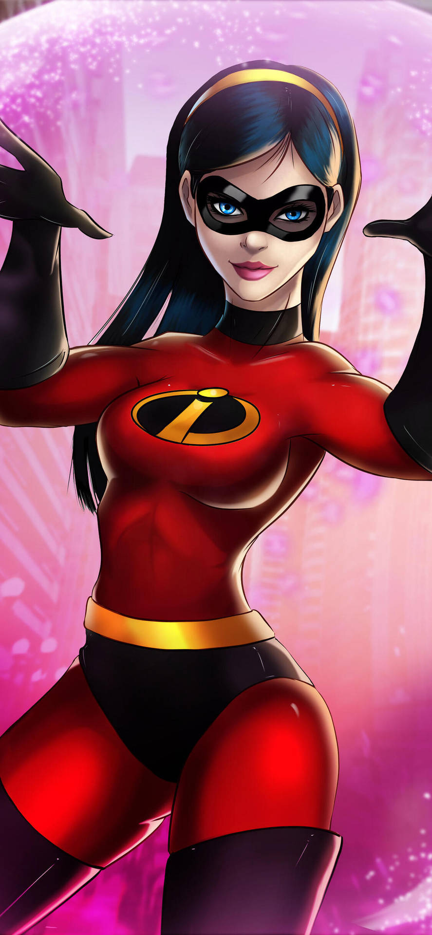 Violet Parr Incredibles 2 Digital Art Background