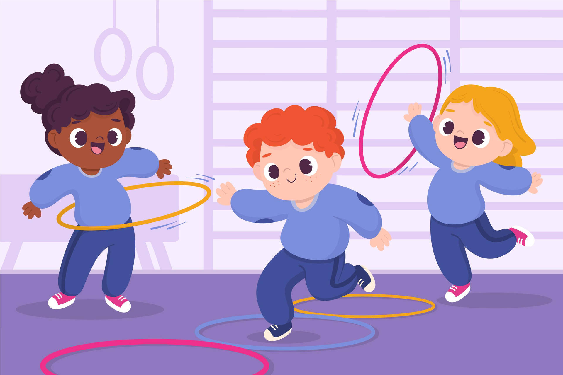 Violet Physical Education Vector