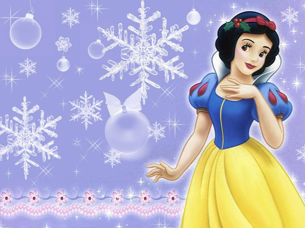 Violet Snow White Background