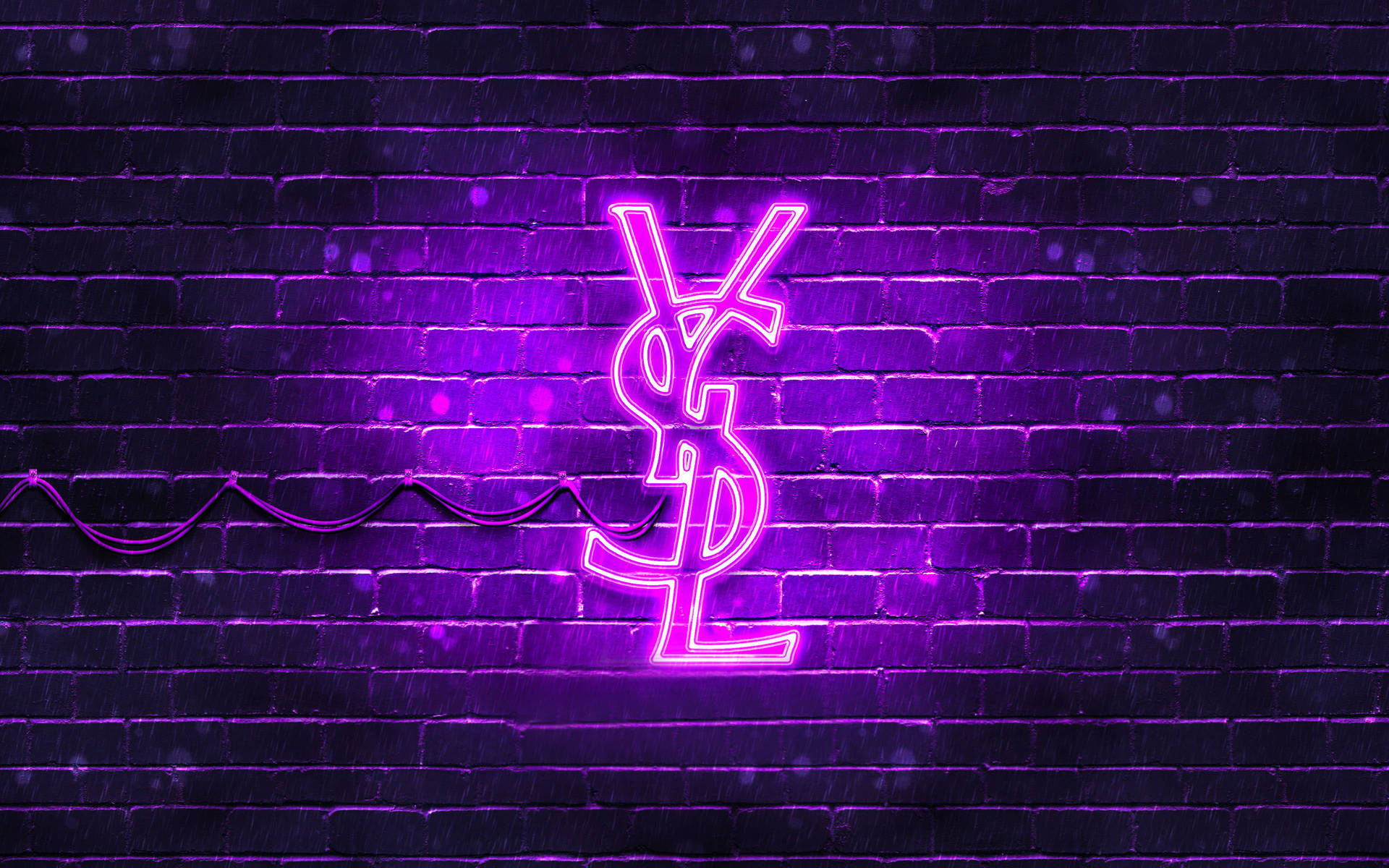 Violet Ysl Neon Lighting Background
