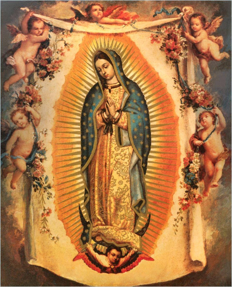 Virgen De Guadalupe Angels Background