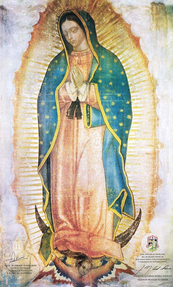 Virgen De Guadalupe Wall Painting Background