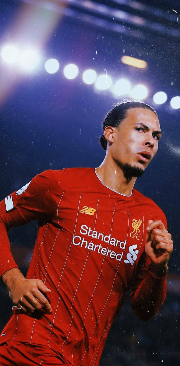 Virgil Van Dijk Concentrating Background