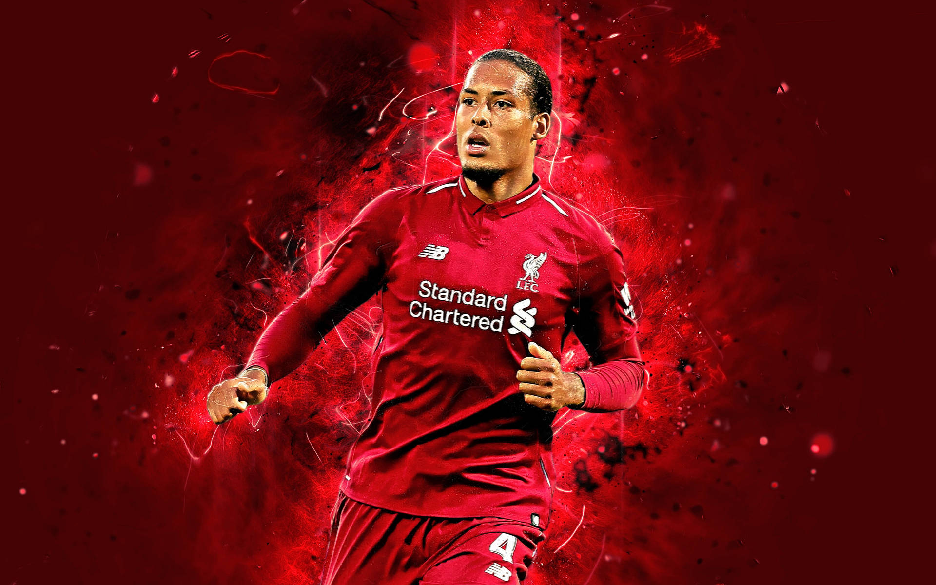 Virgil Van Dijk Graphic Design Background