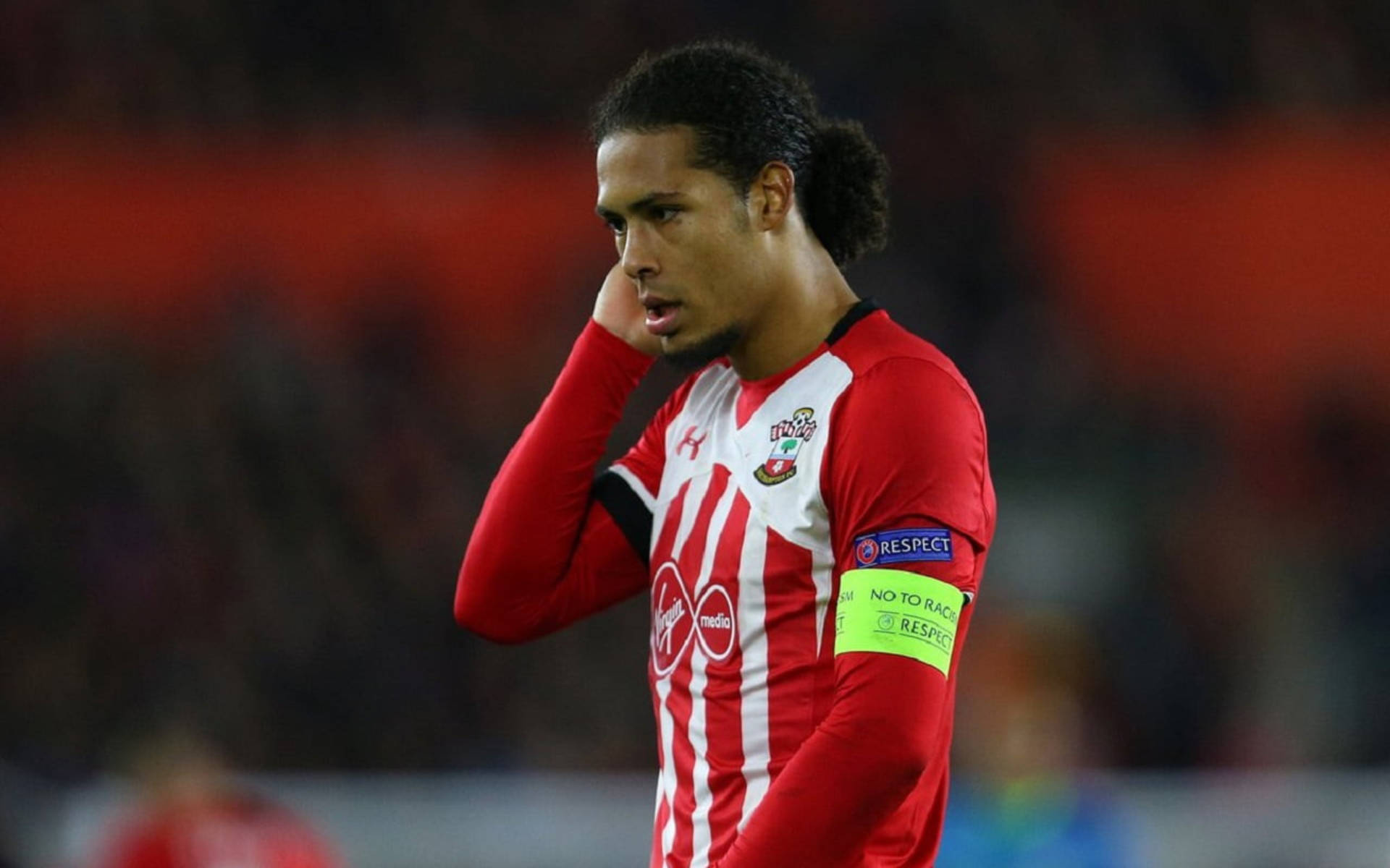 Virgil Van Dijk In Field