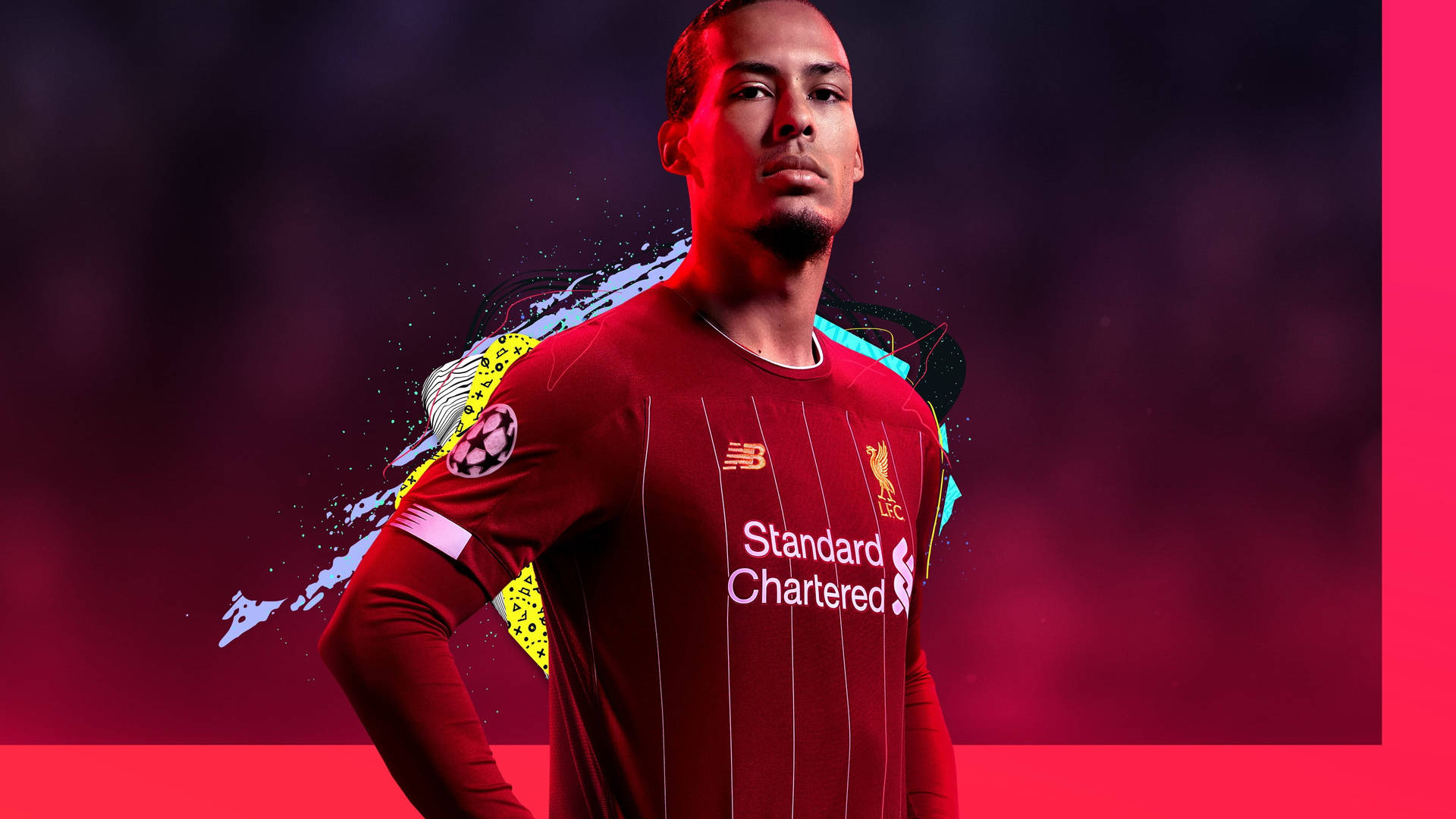 Virgil Van Dijk Posing Background