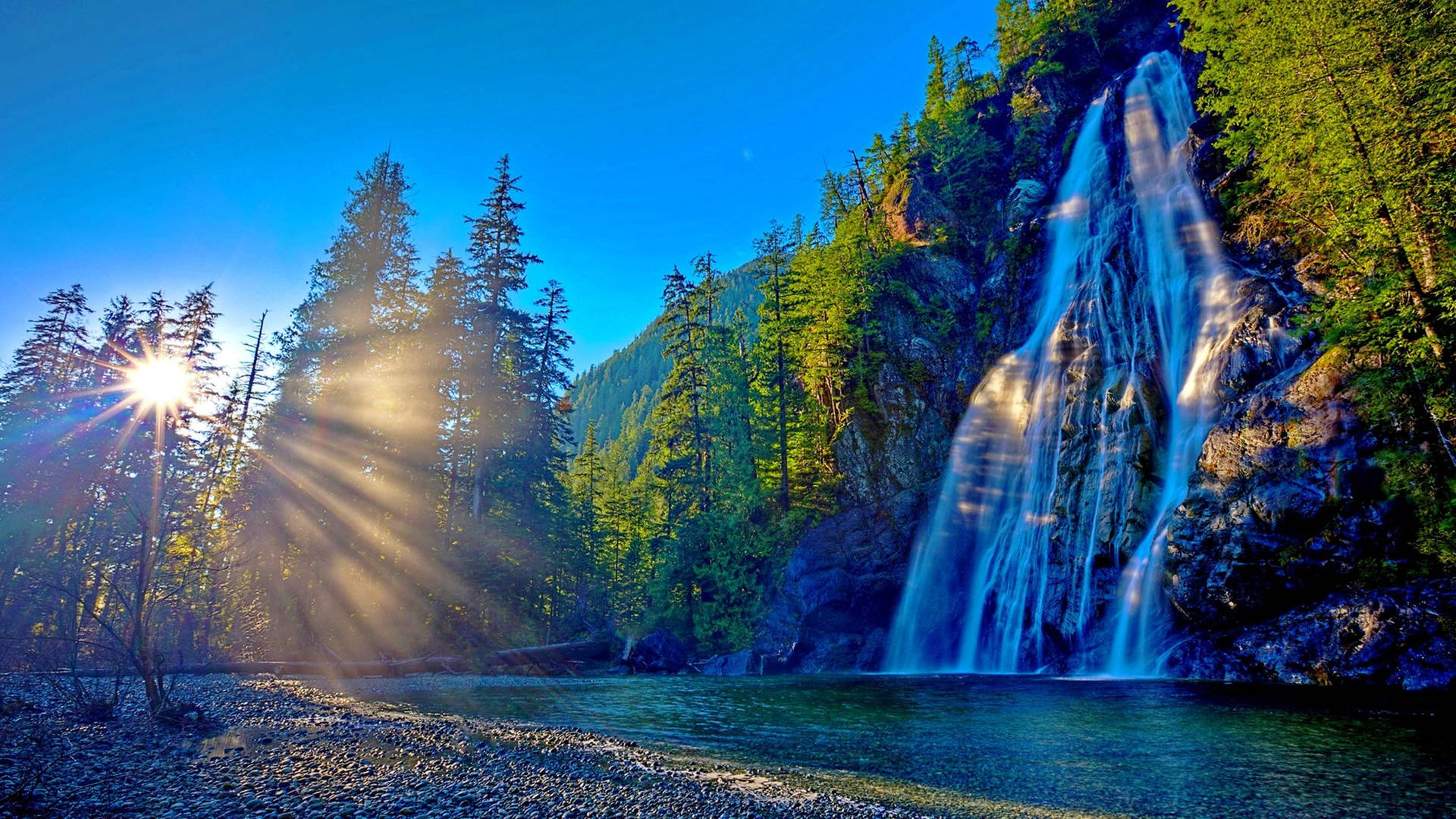 Virgin Falls Vancouver Island Hd Waterfall