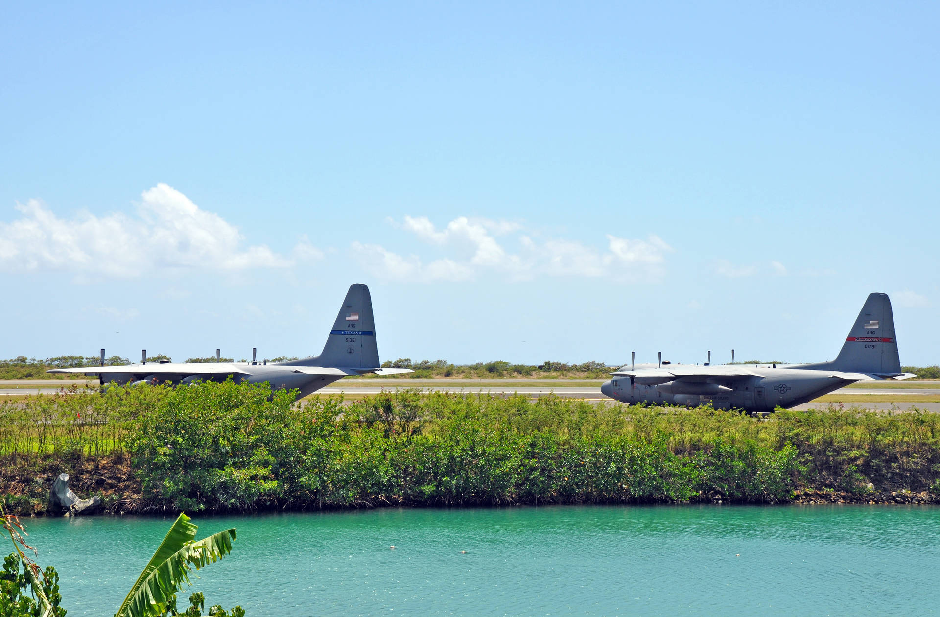 Virgin Islands Airport Tarmac Background