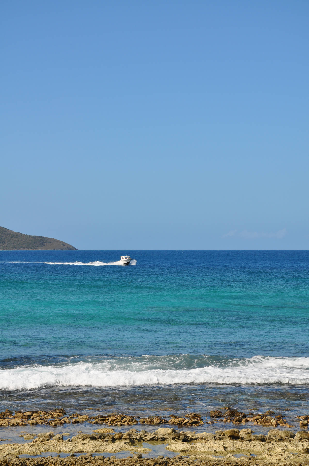 Virgin Islands Blue Sky Background